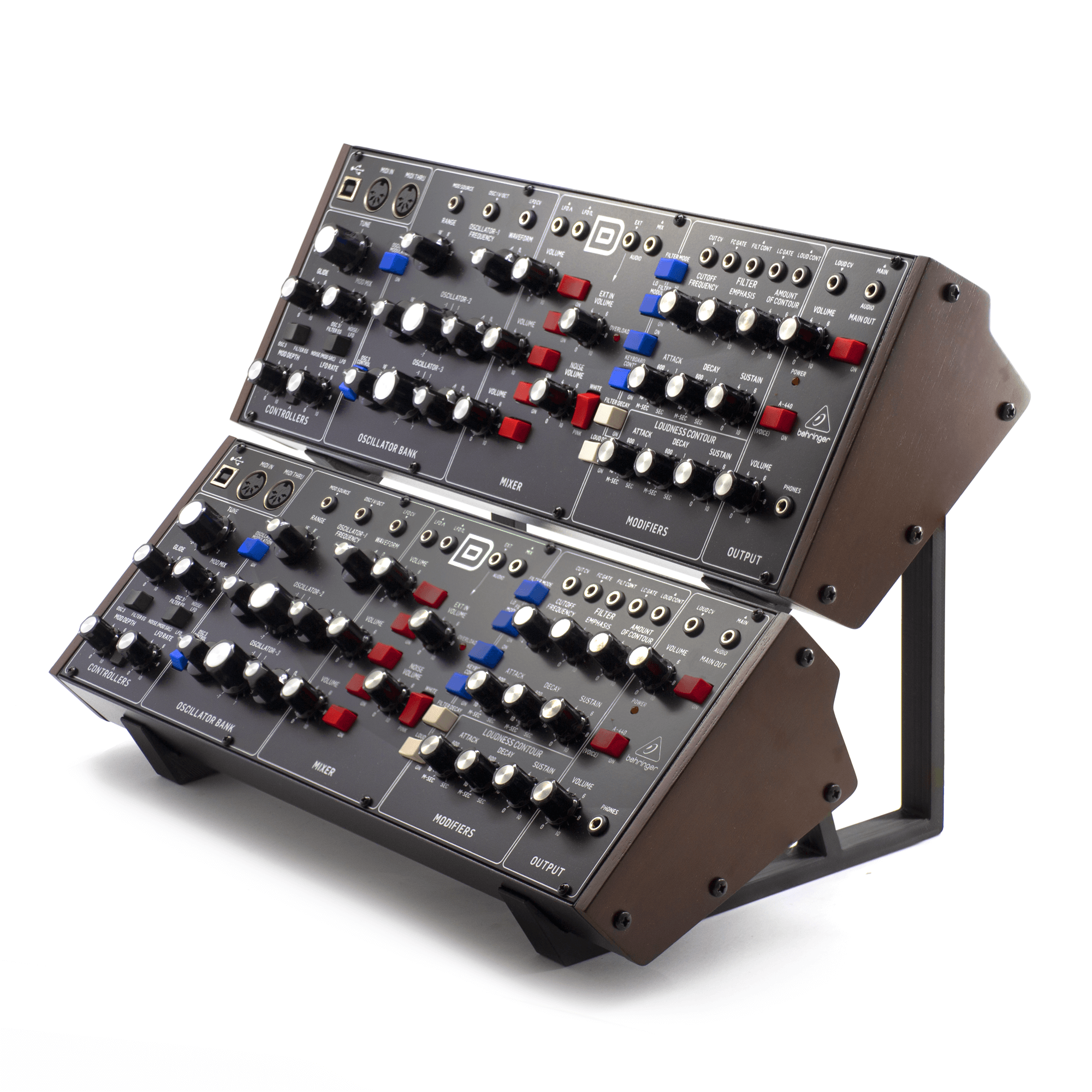 Behringer Model D, Neutron, K-2, Pro-1, WASP, CAT Dual Stand